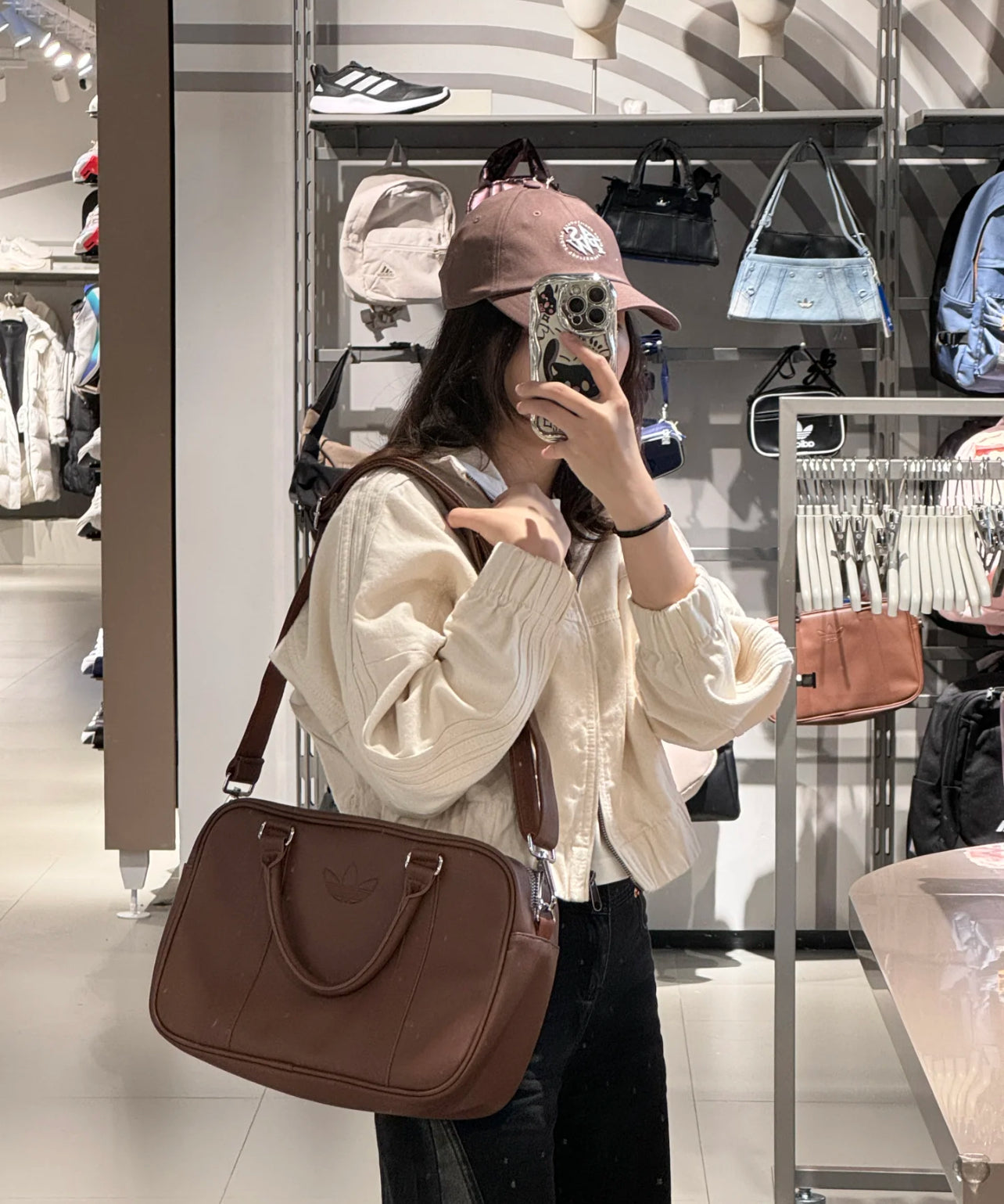 Adidas Leather Notebook Bag