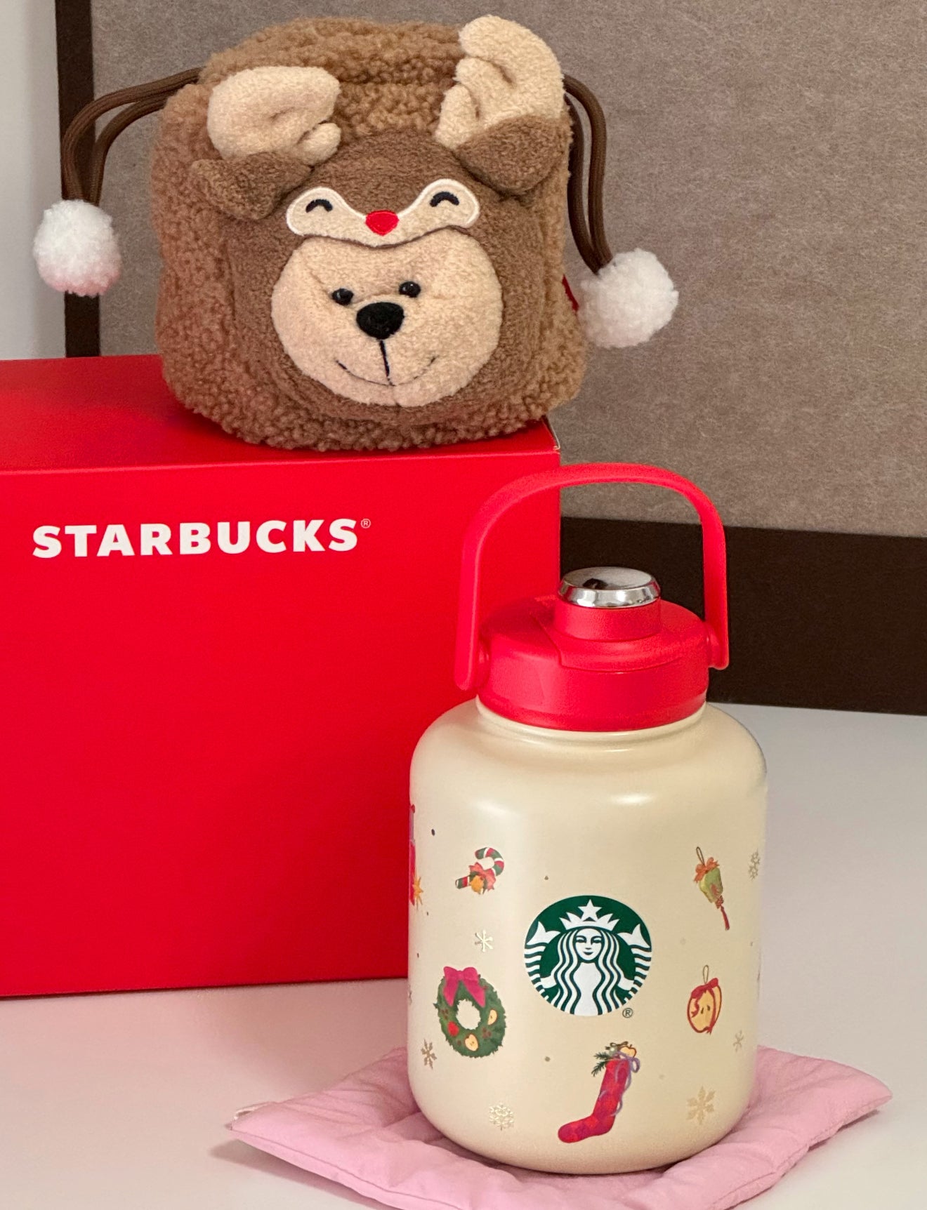 Starbucks Christmas Reindeer Chubby Flask