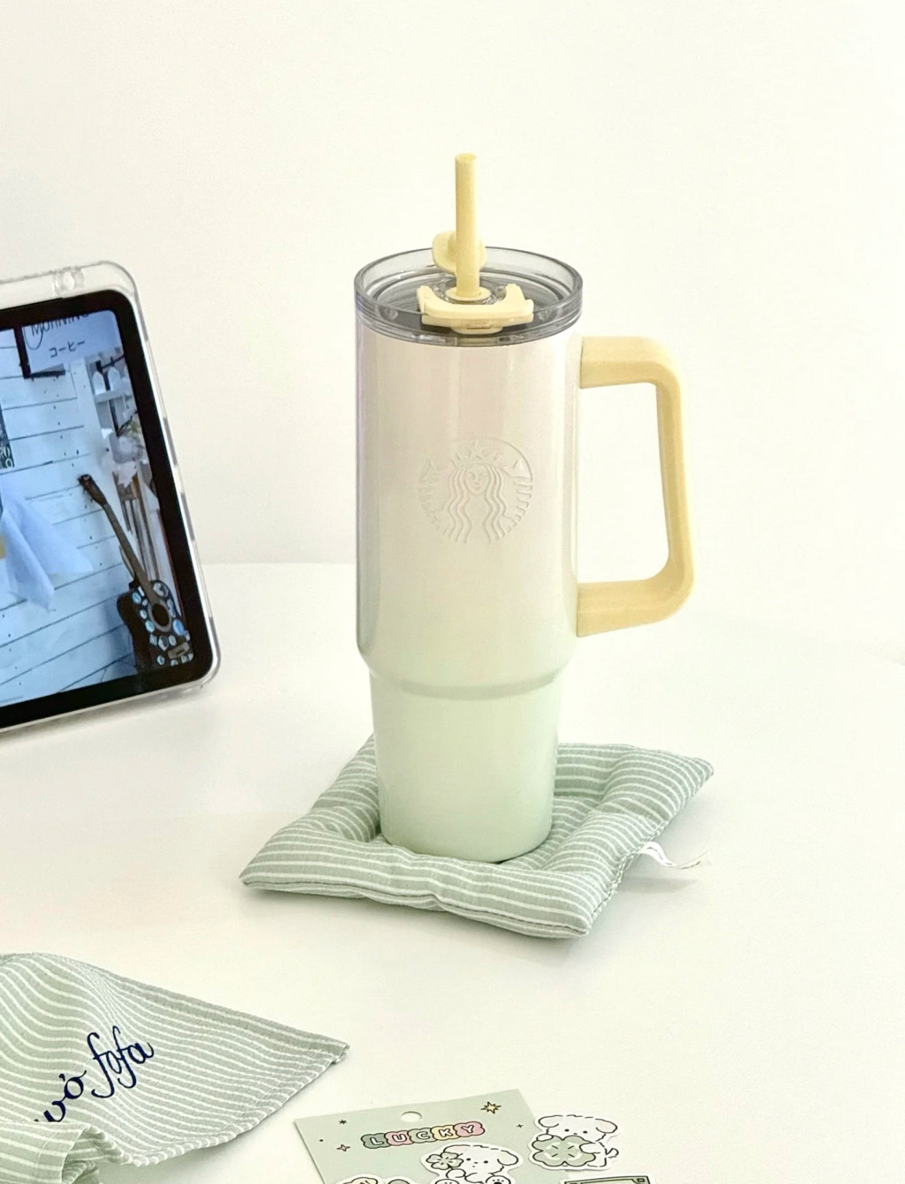 Starbucks Lemonade Soda Green Thermos
