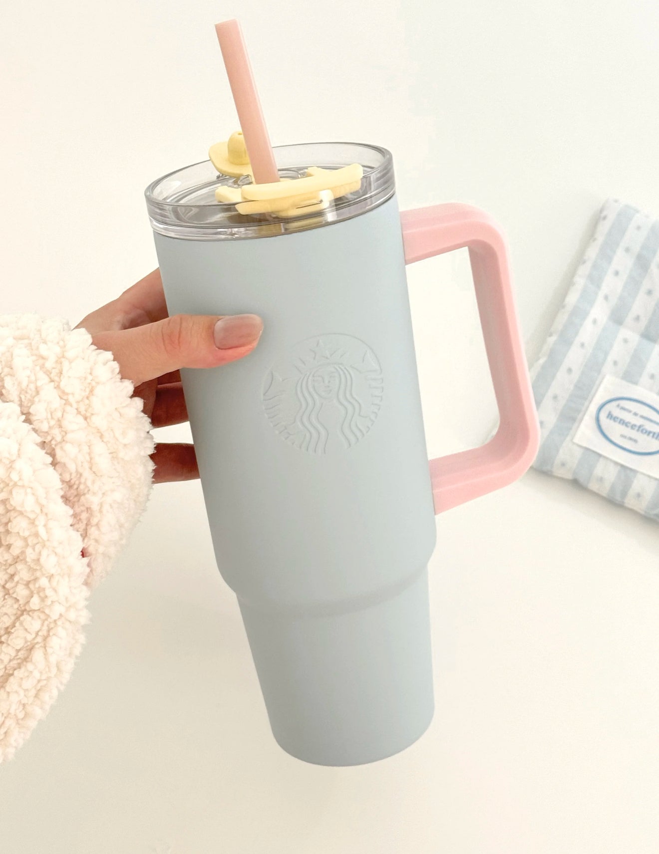 Starbucks Pastel Blue Pink Thermos