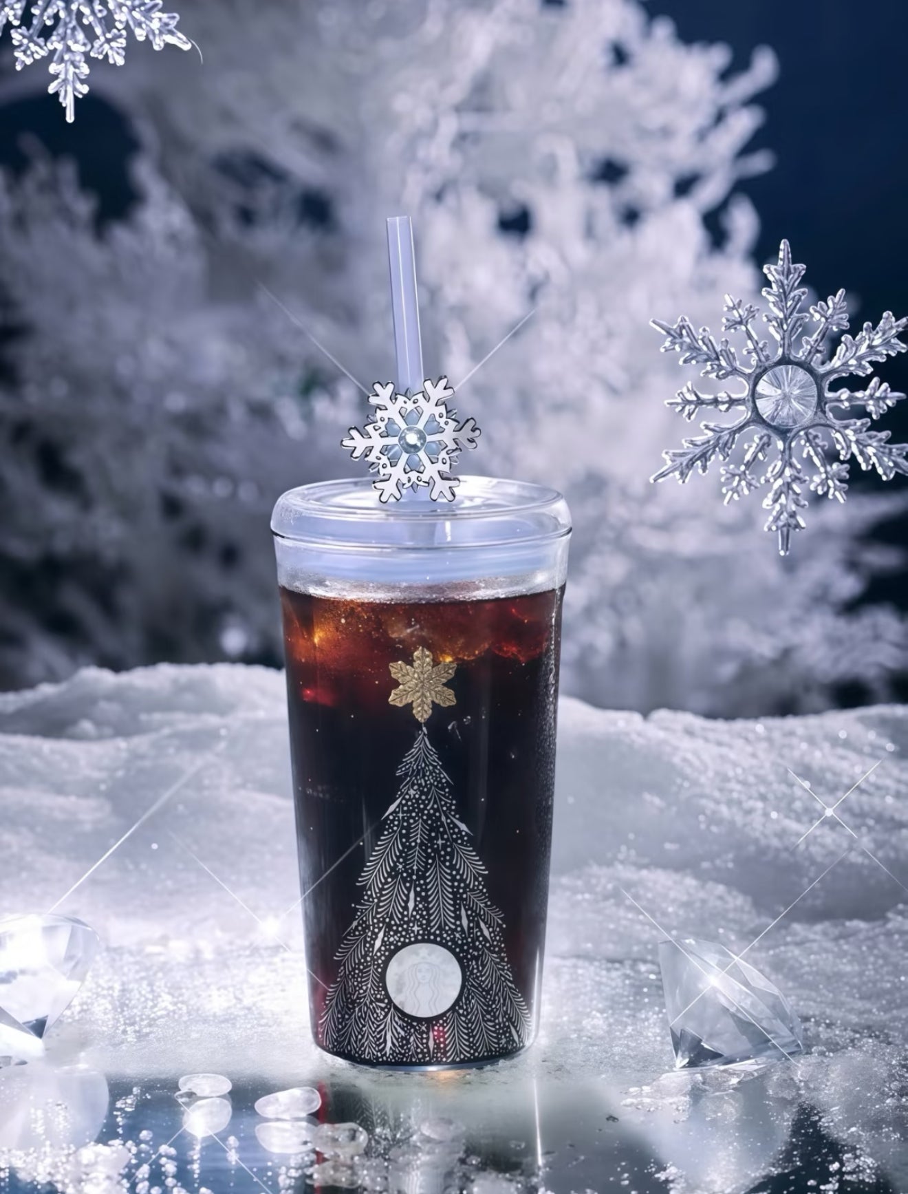Starbucks Winter Straw Cup
