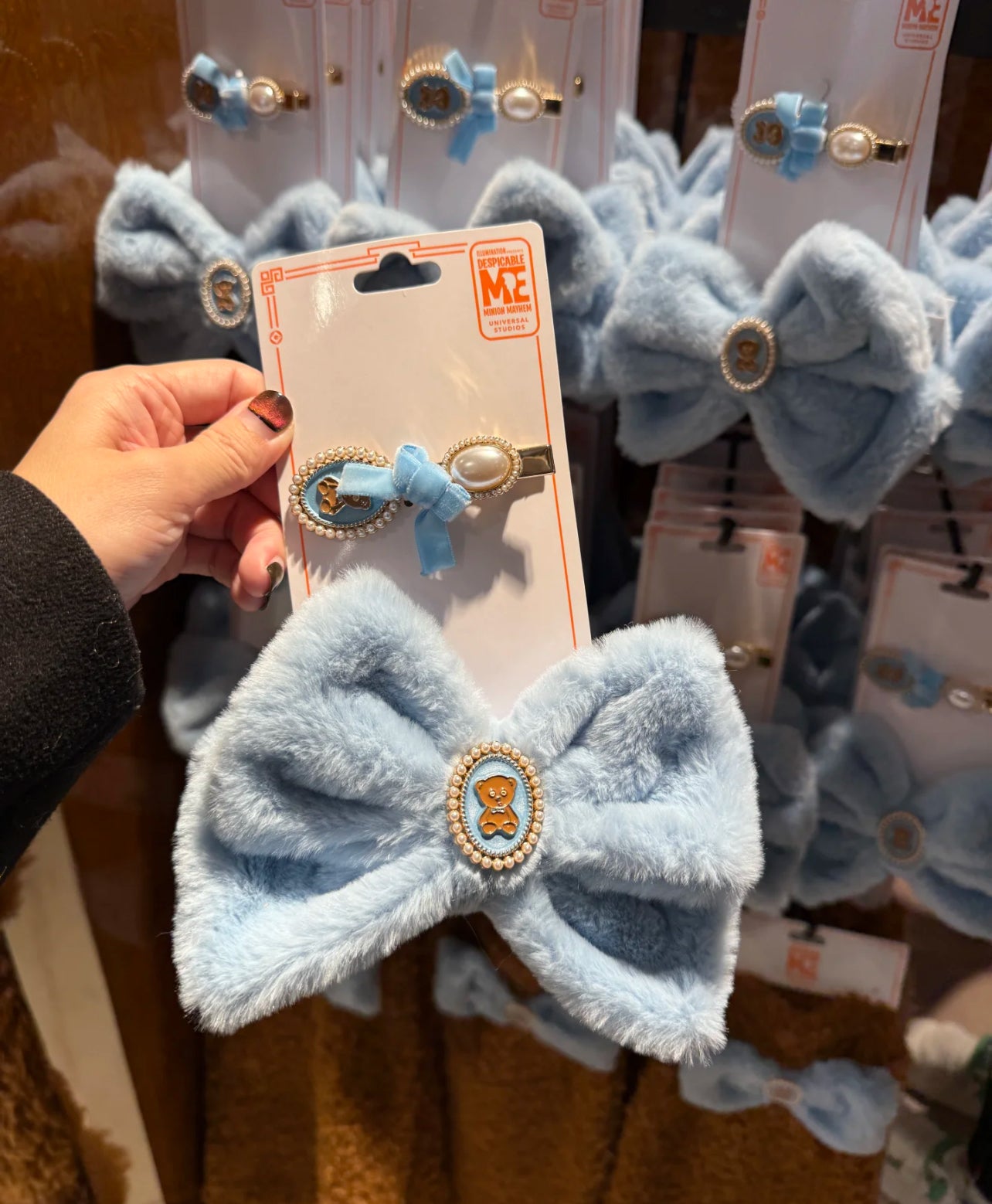 Minions Bow Hair Clip Set