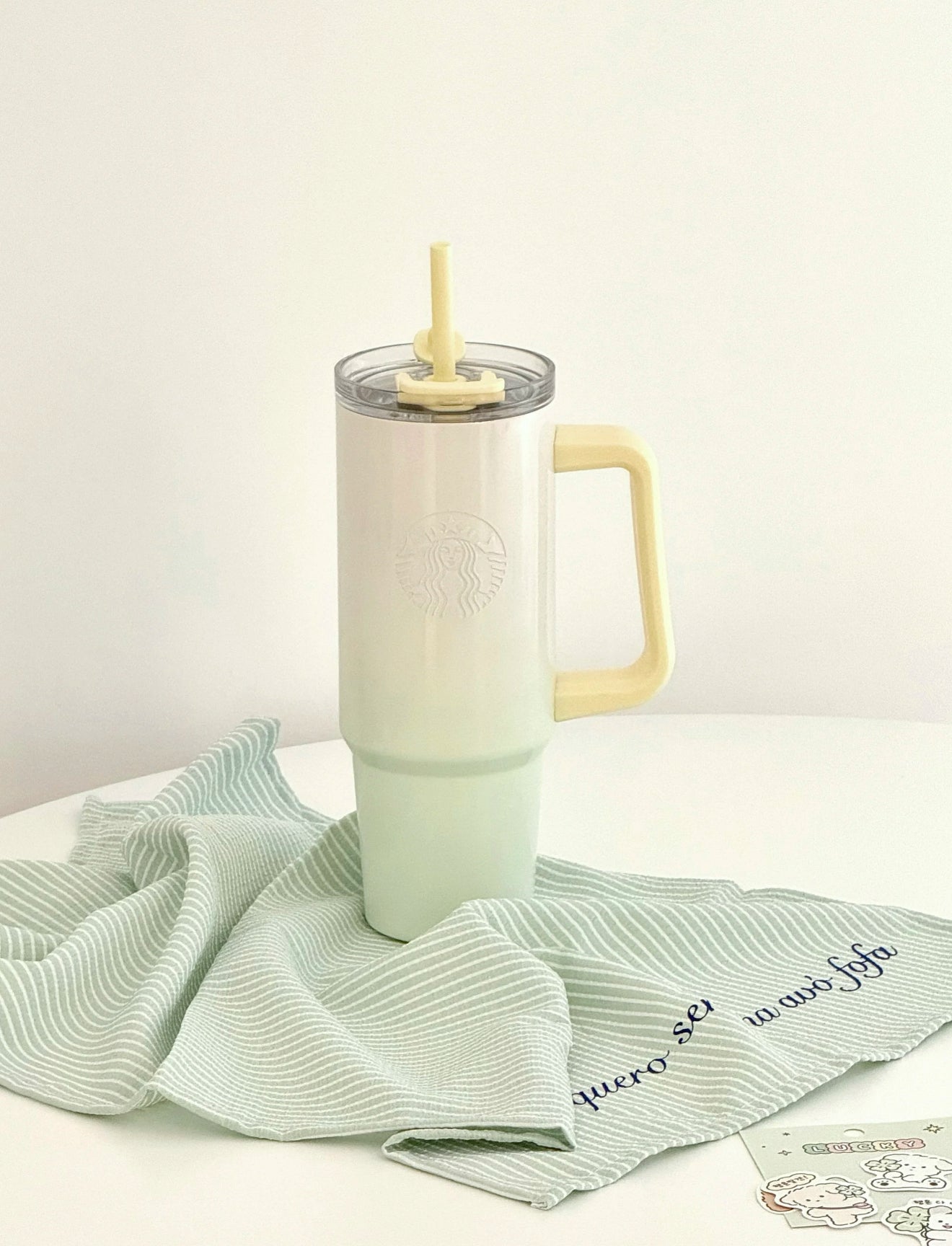 Starbucks Lemonade Soda Green Thermos