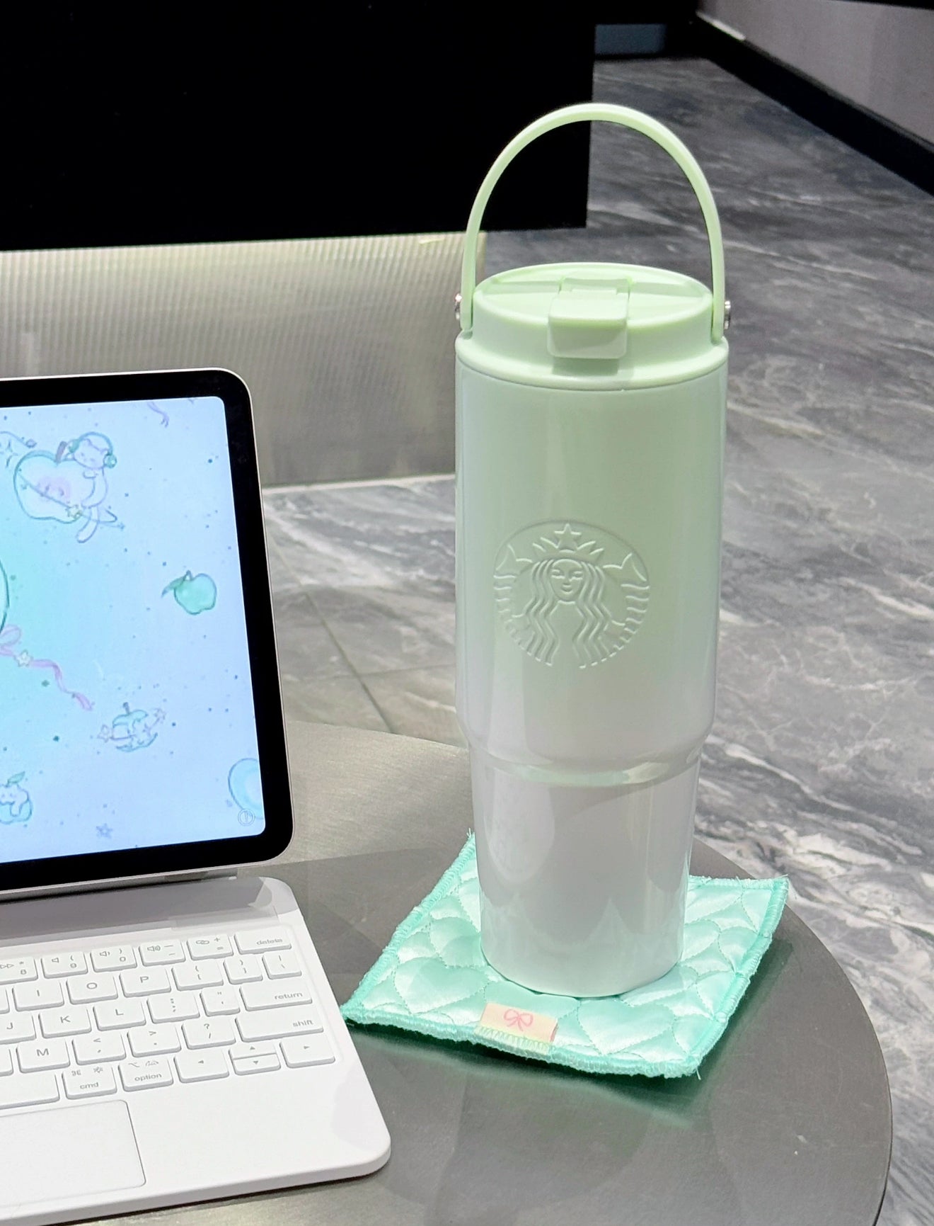 Starbucks Mint Green Gradient Flasks