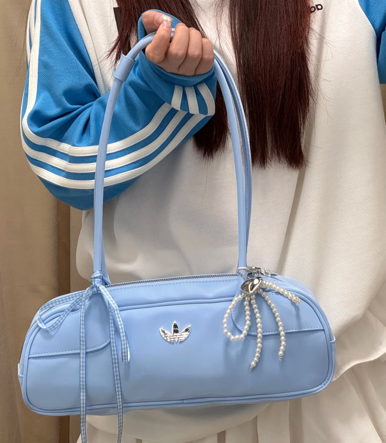 ★Adidas★ Pocket Baguette Bag Sky Blue ADIDAS BAG 22 – ETEFT AUTHENTIC