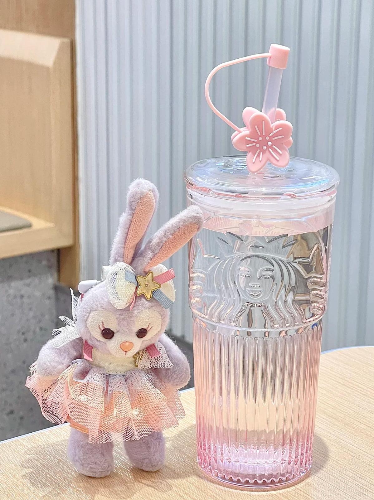 Starbucks Sakura Straw Glass