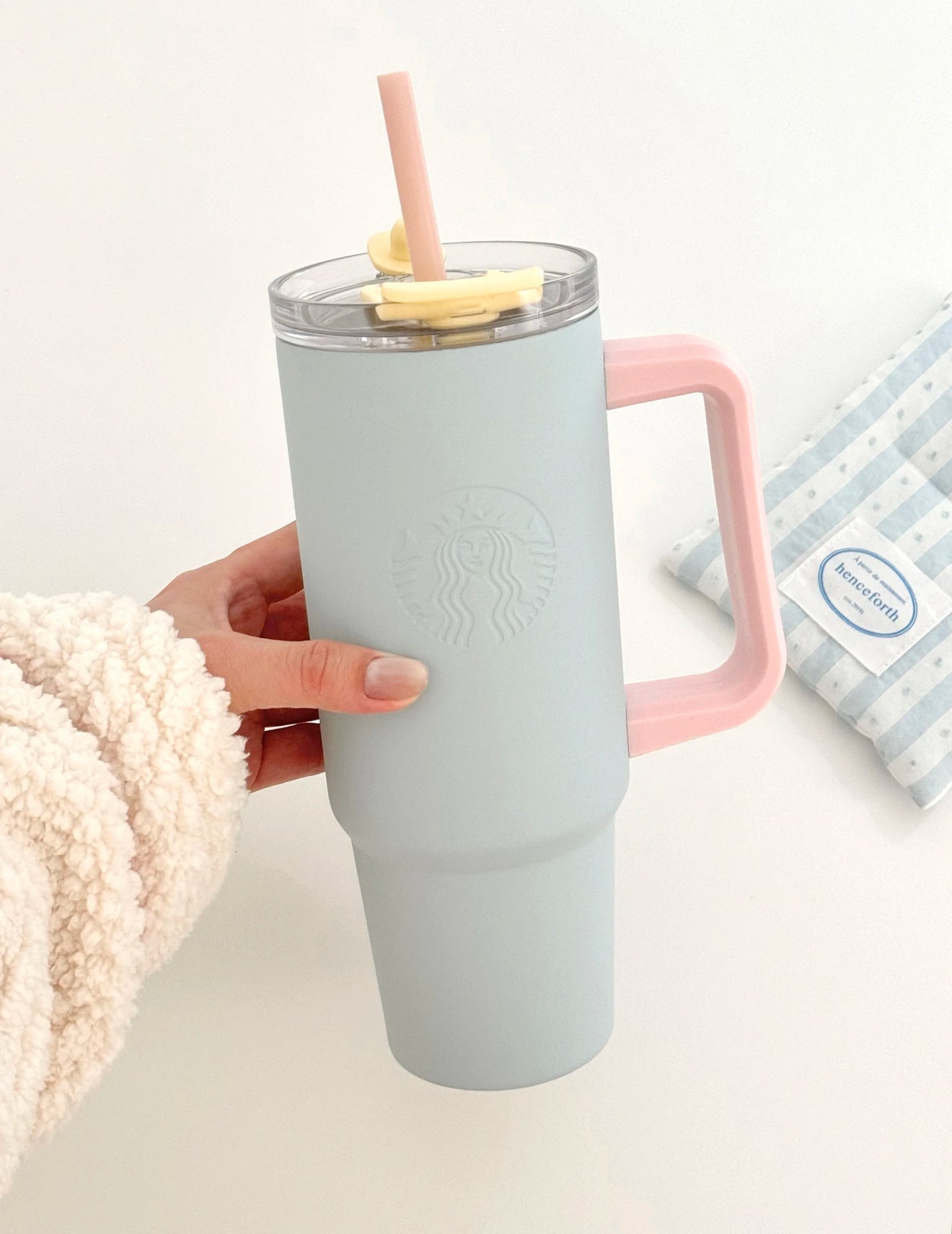 Starbucks Pastel Blue Pink Thermos