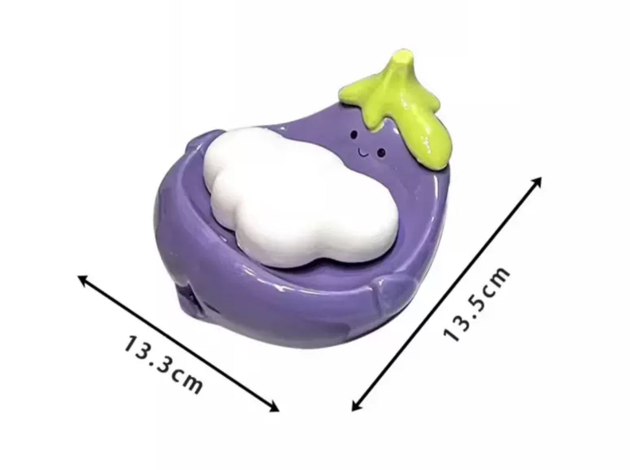 JellyCat Eggplant Soap Tray