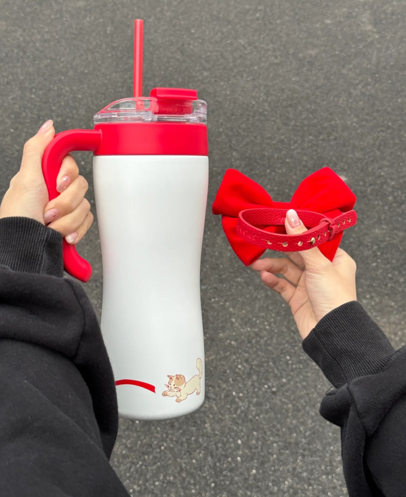Starbucks Red Bow Meow Flasks