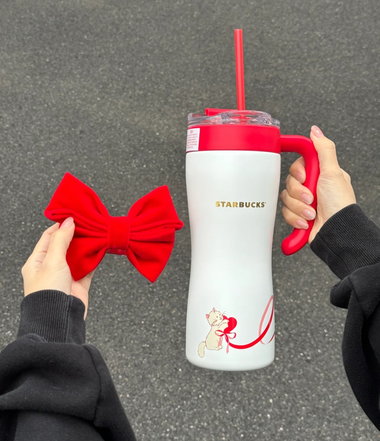 Starbucks Red Bow Meow Flasks