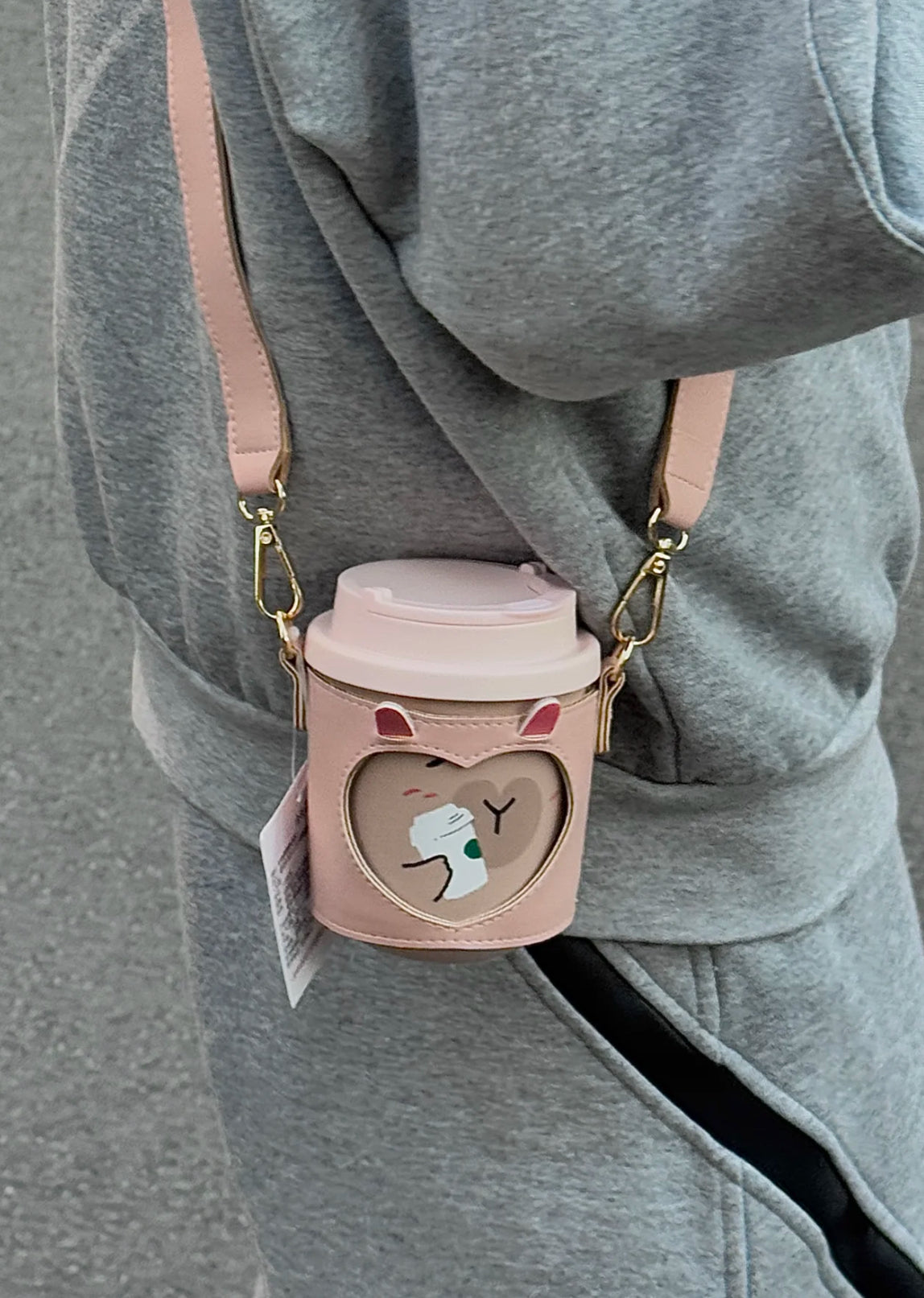 Starbucks CapyBara Hot Tea Flask with Cup Holder