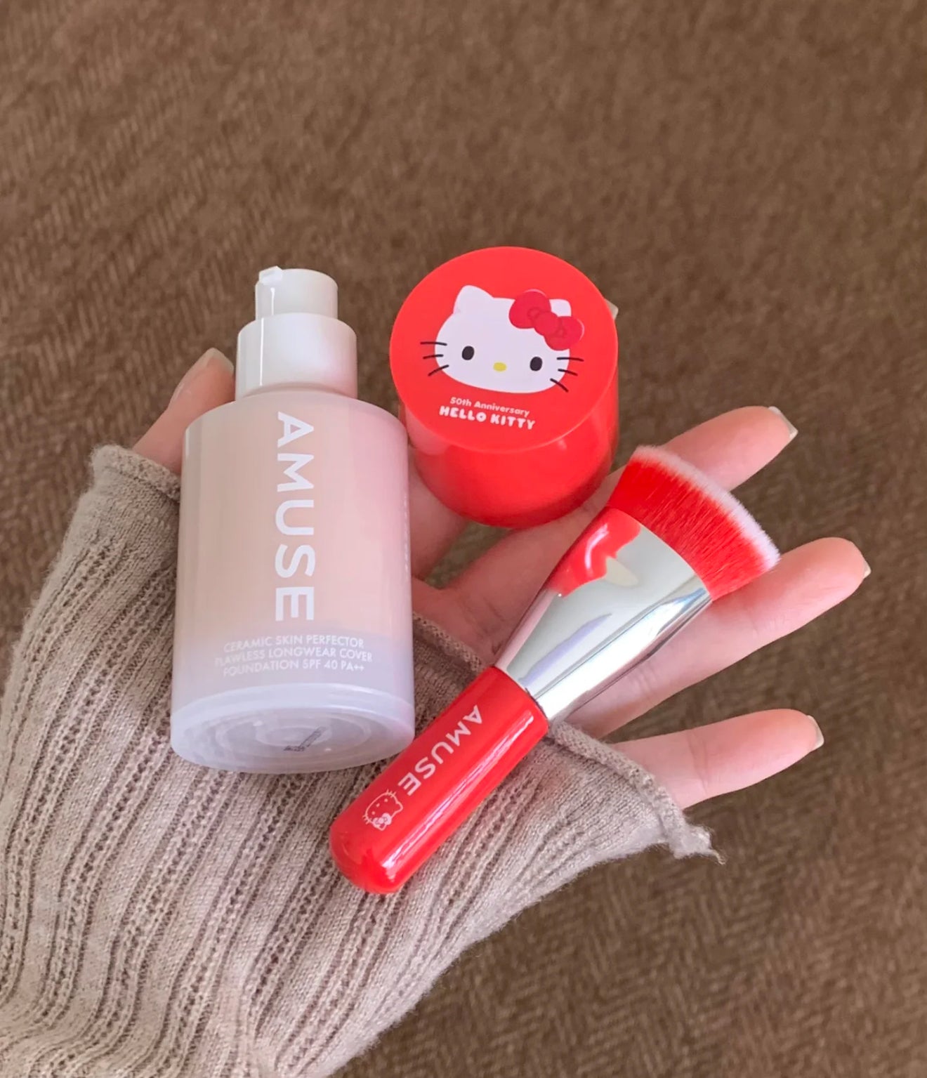 Amuse x Hello Kitty Foundation