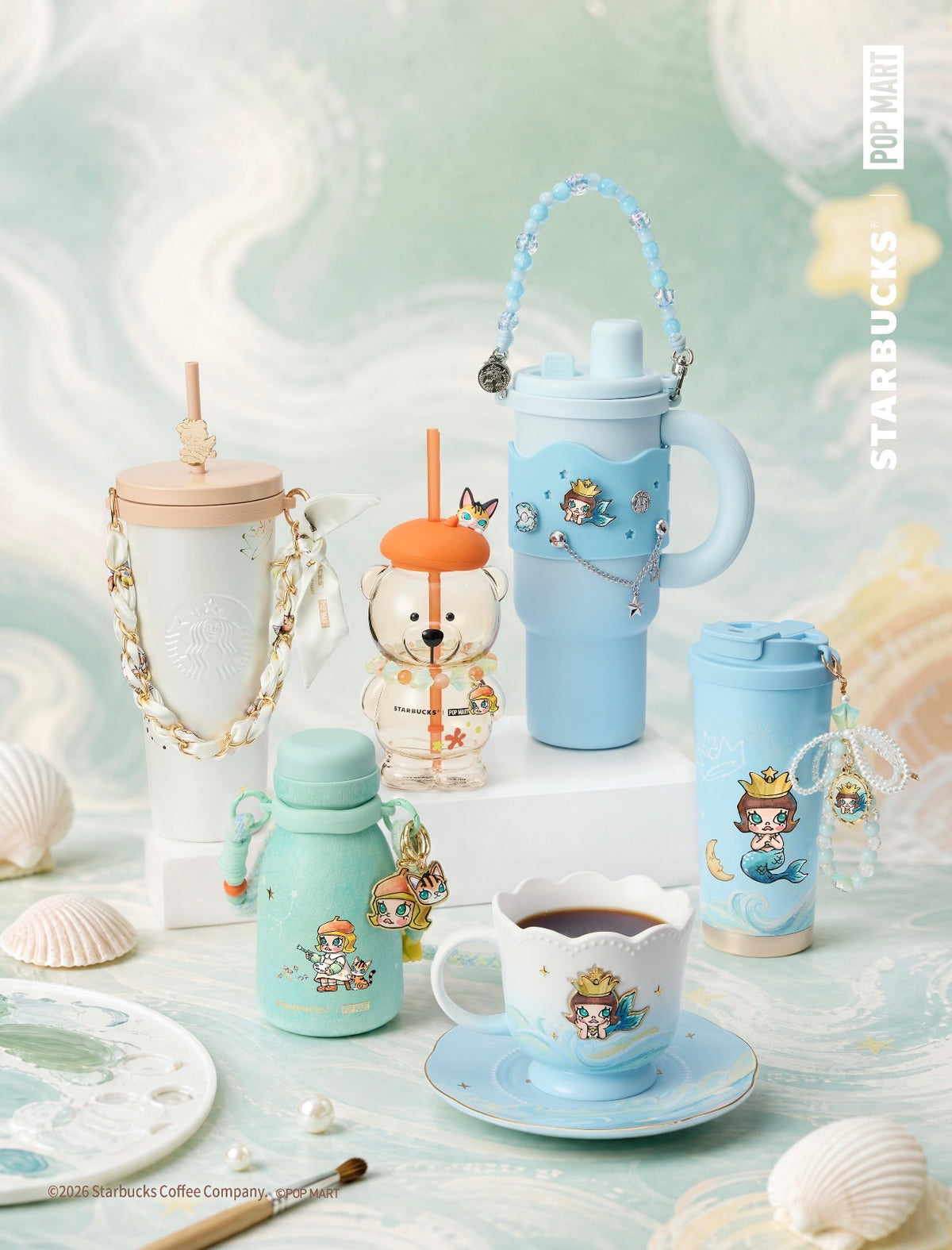 Starbucks 【Molly PopMart】🎨🩵