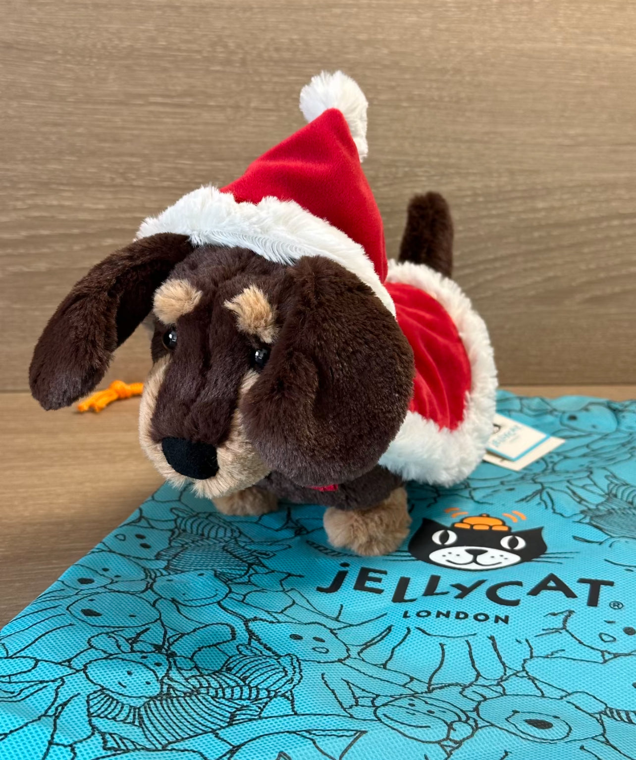 JellyCat Xmas Otto Sausage Dog