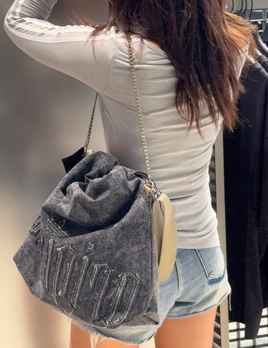 Adidas Denim Trash Bag