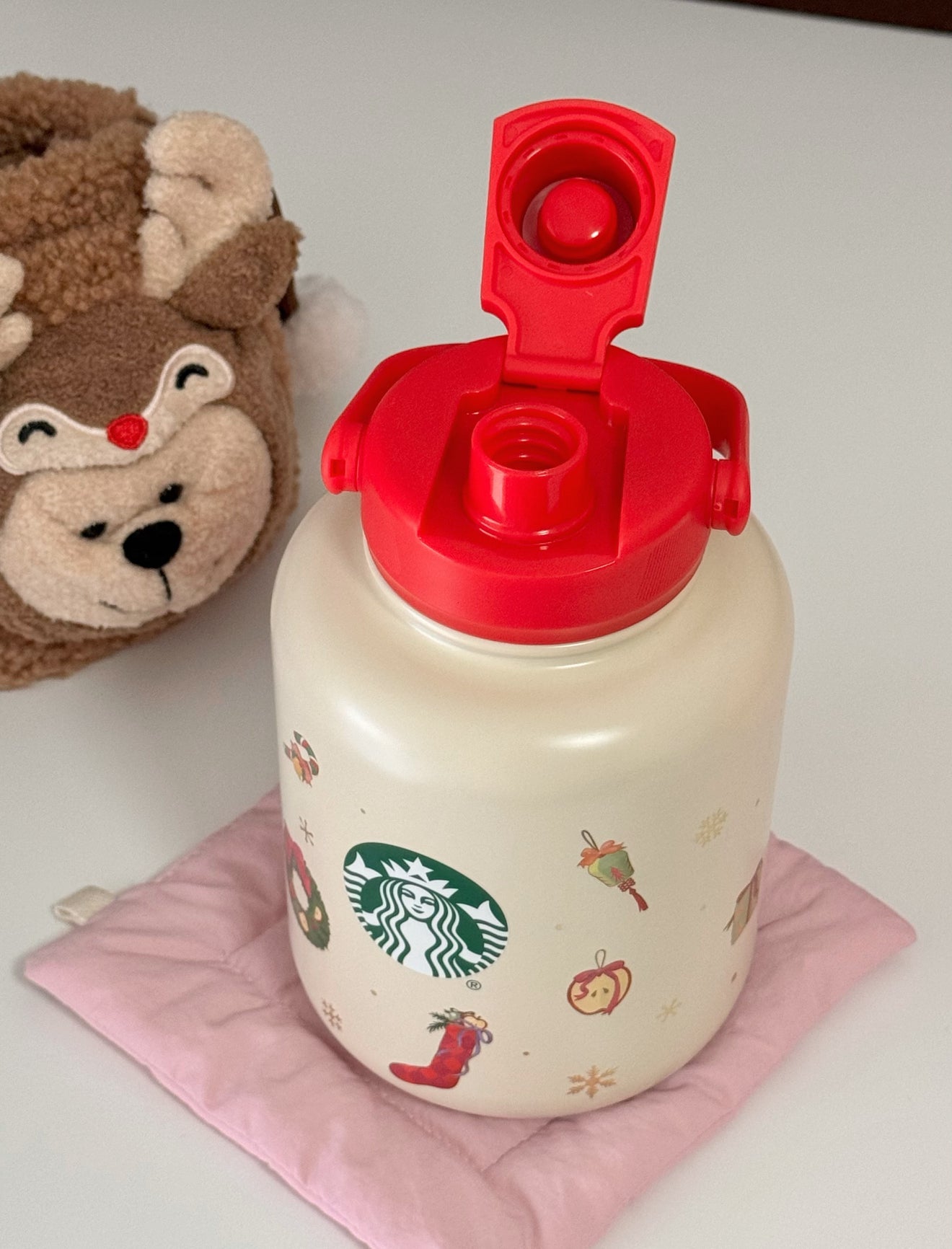 Starbucks Christmas Reindeer Chubby Flask