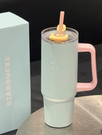 Starbucks Pastel Blue Pink Thermos