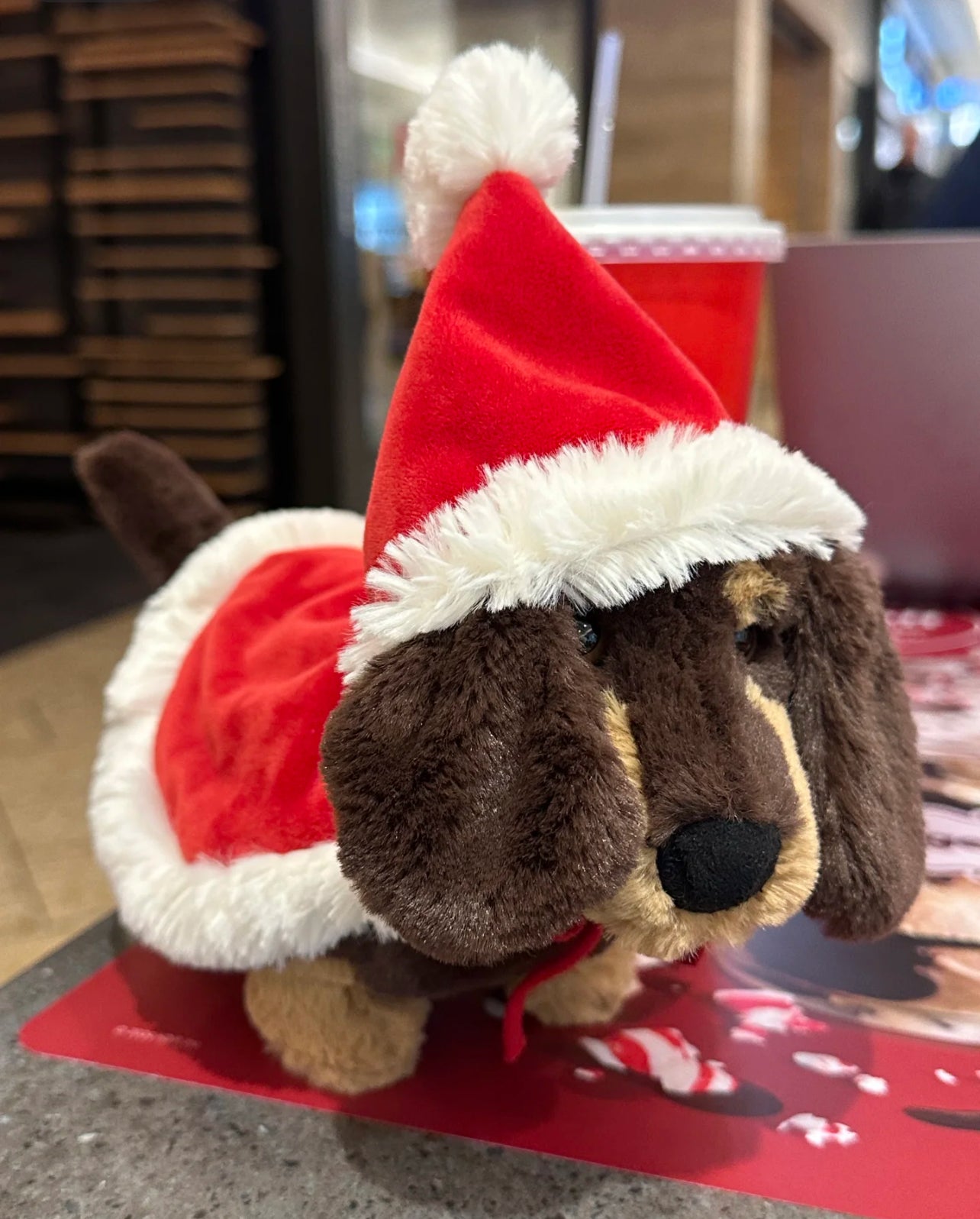 JellyCat Xmas Otto Sausage Dog
