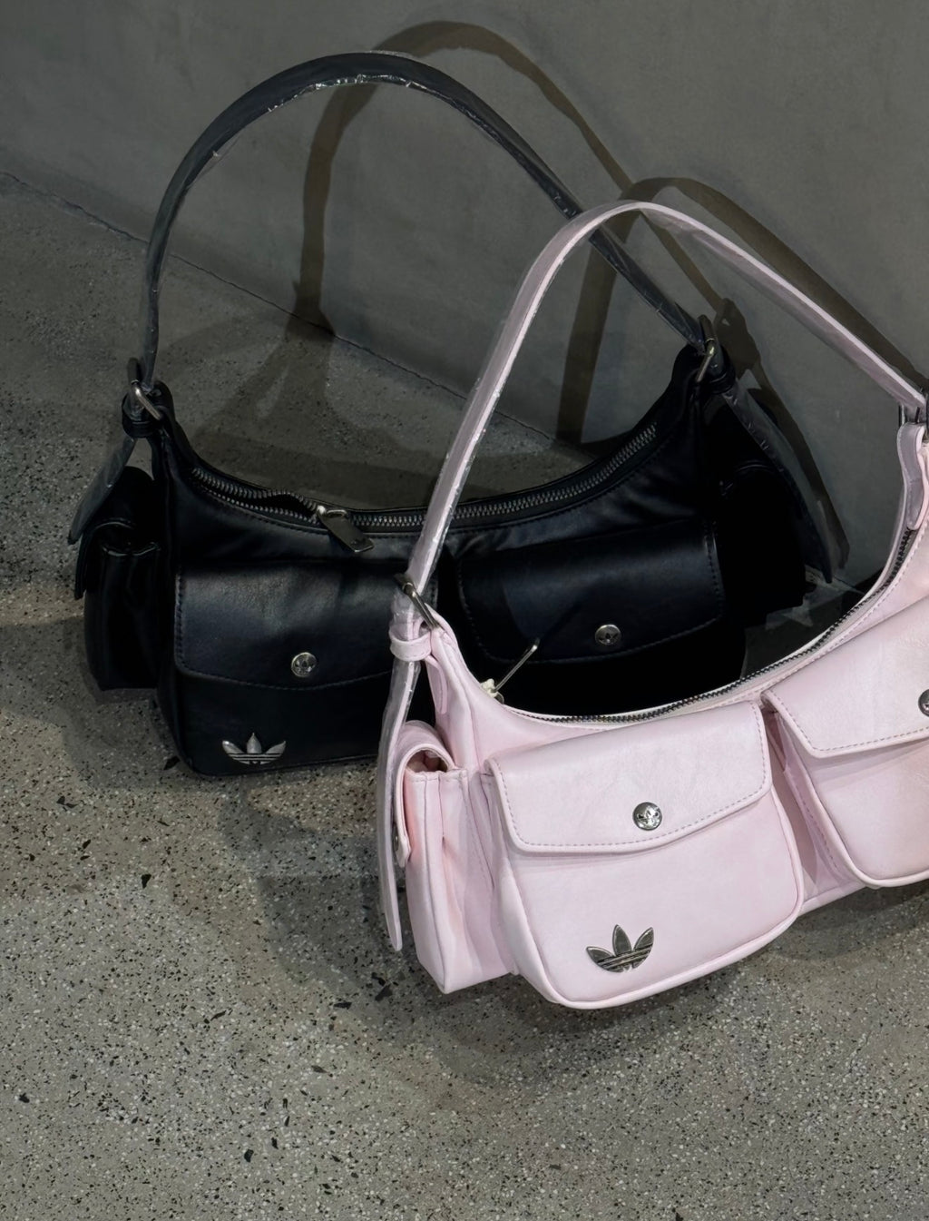 Adidas Leather Shoulder Bag Pink