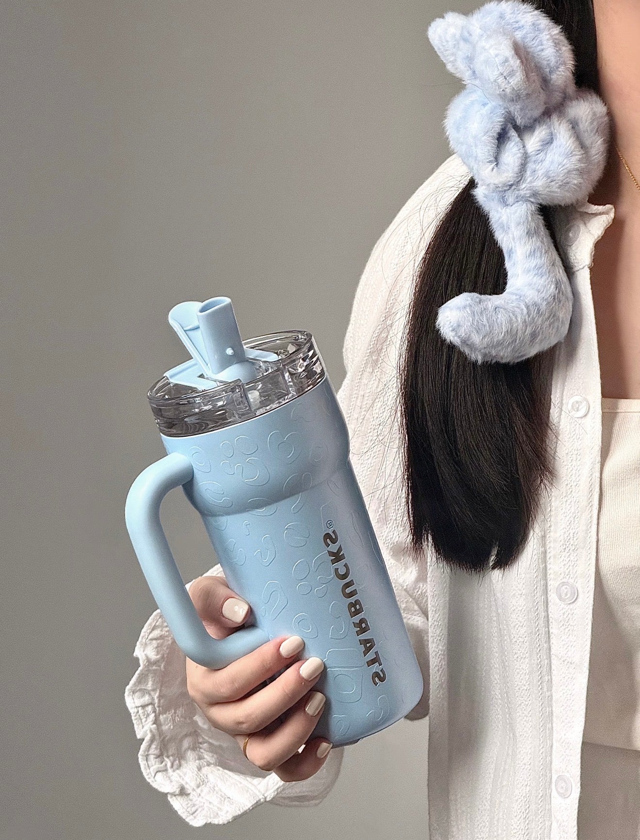Starbucks Leopard Blue Tumblr