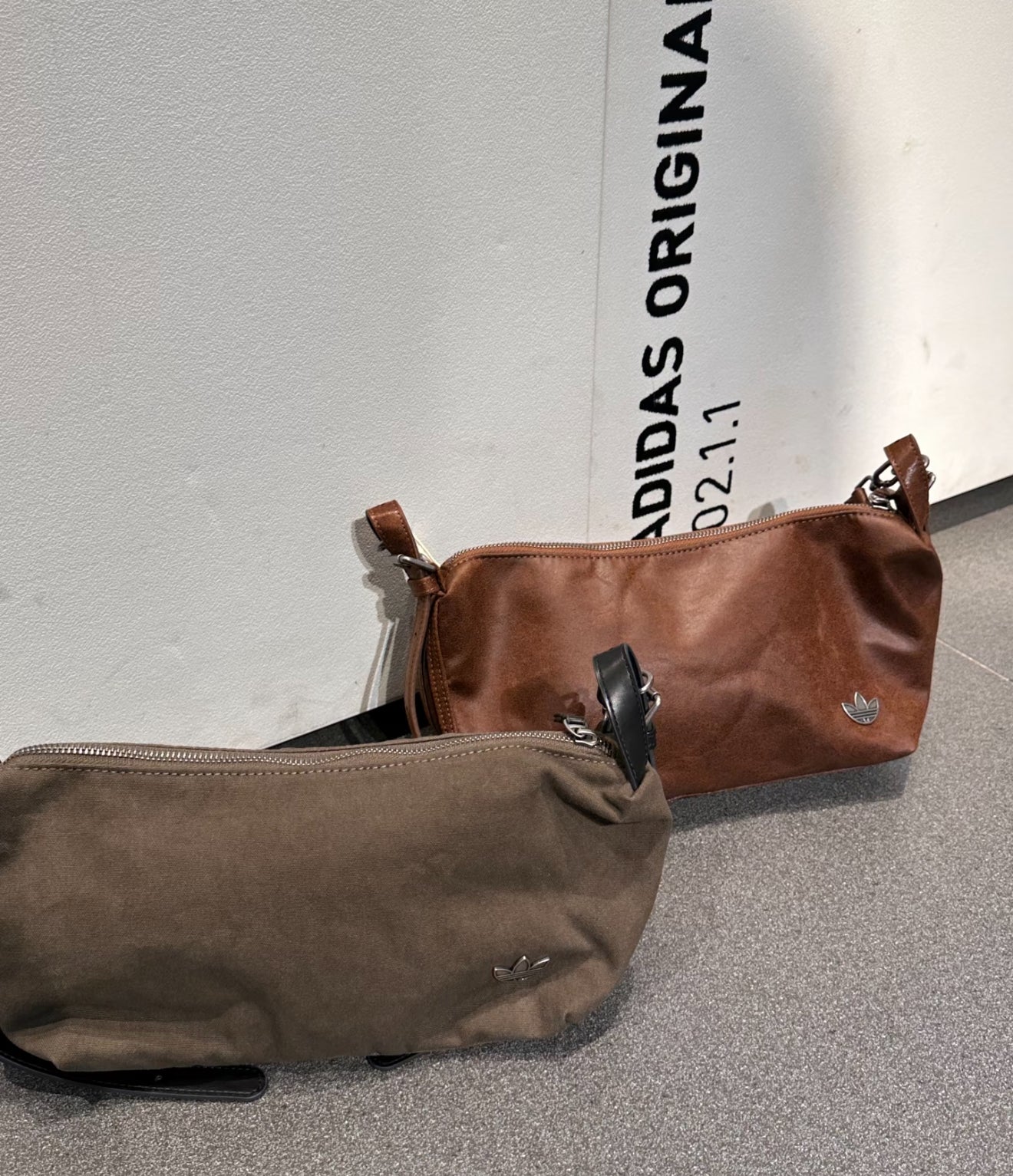 Adidas Leather Hobo Sling Bag