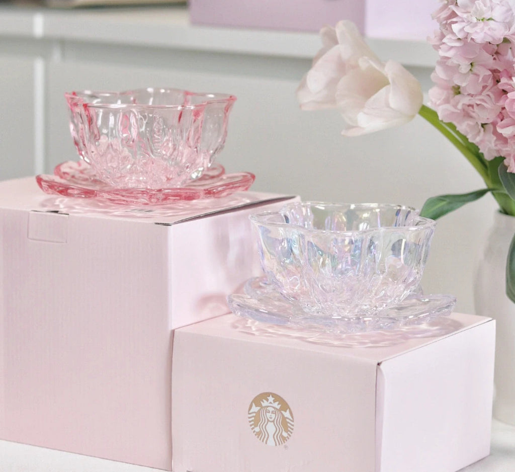 Starbucks Sakura Glass Cup Set