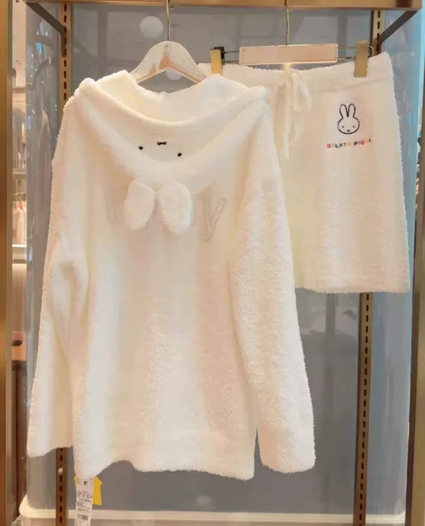 Miffy Fluffy Hoodie Set