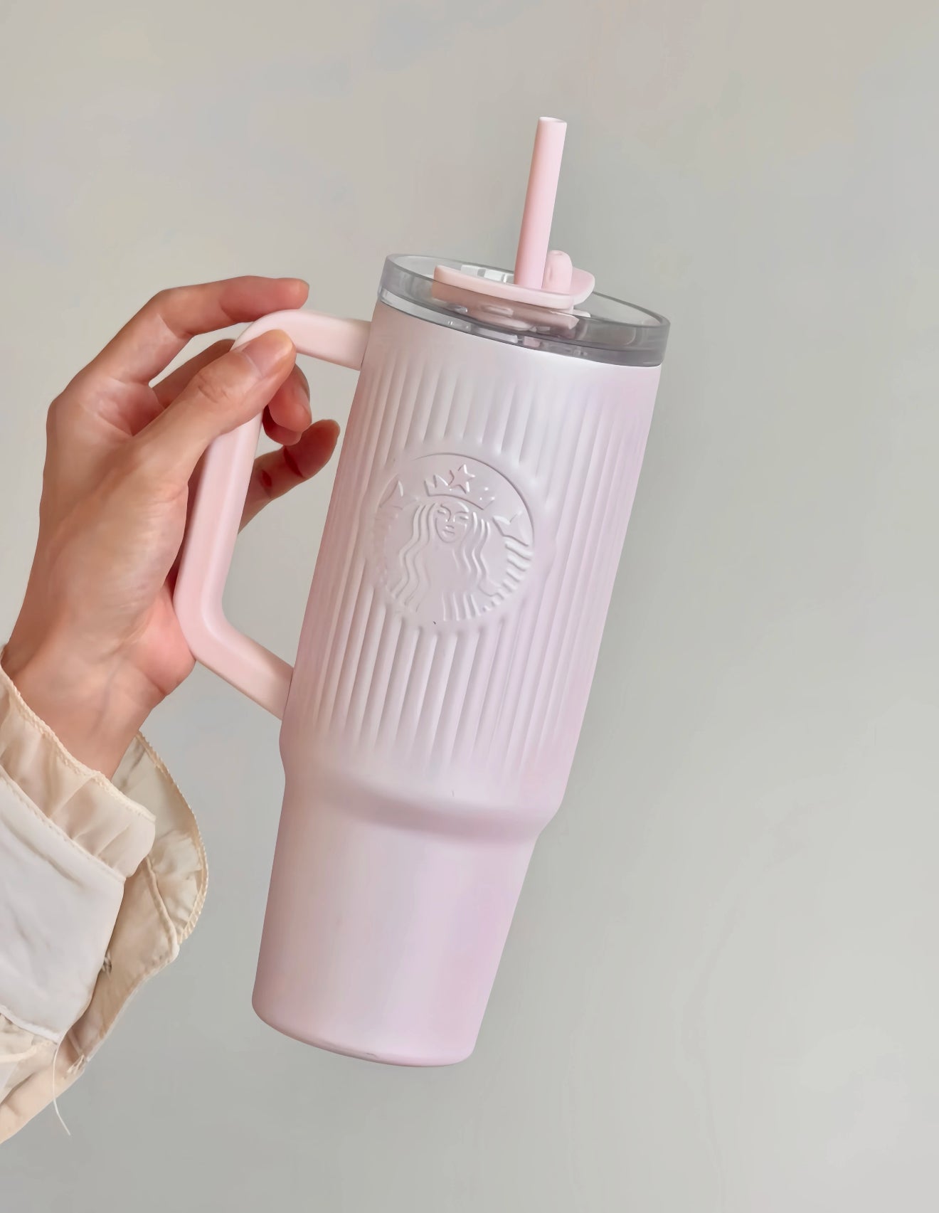 Starbucks New Pink Side Handle Tumblr