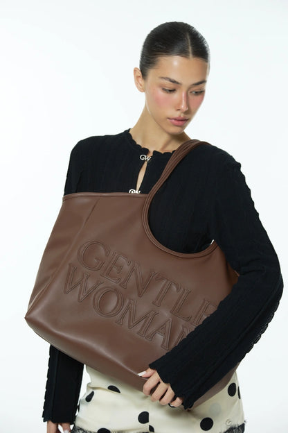 GentleWoman Choco Carryall PU Tote Bag