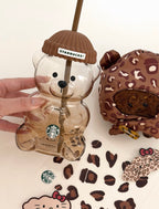 Starbucks Leopard Brown Bear Tumblr