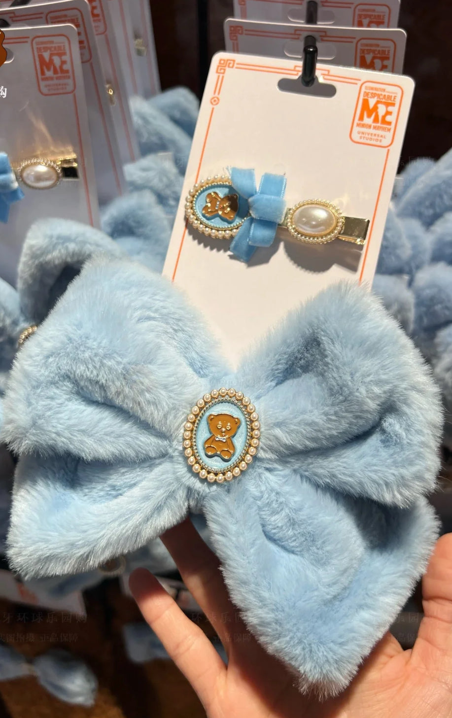 Minions Bow Hair Clip Set