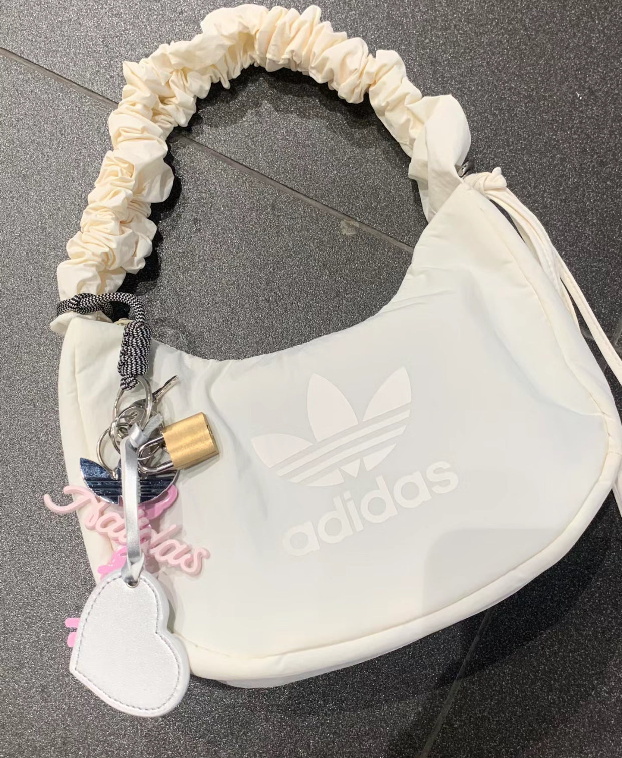 Adidas White Shoulder Bag