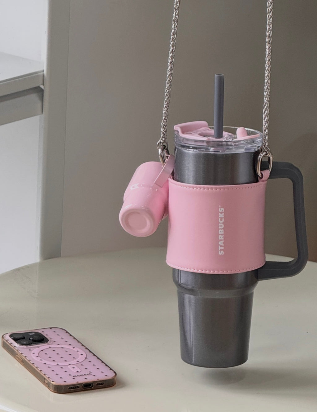 Starbucks BalletRock Grey Tumblr with Mini Tumblr