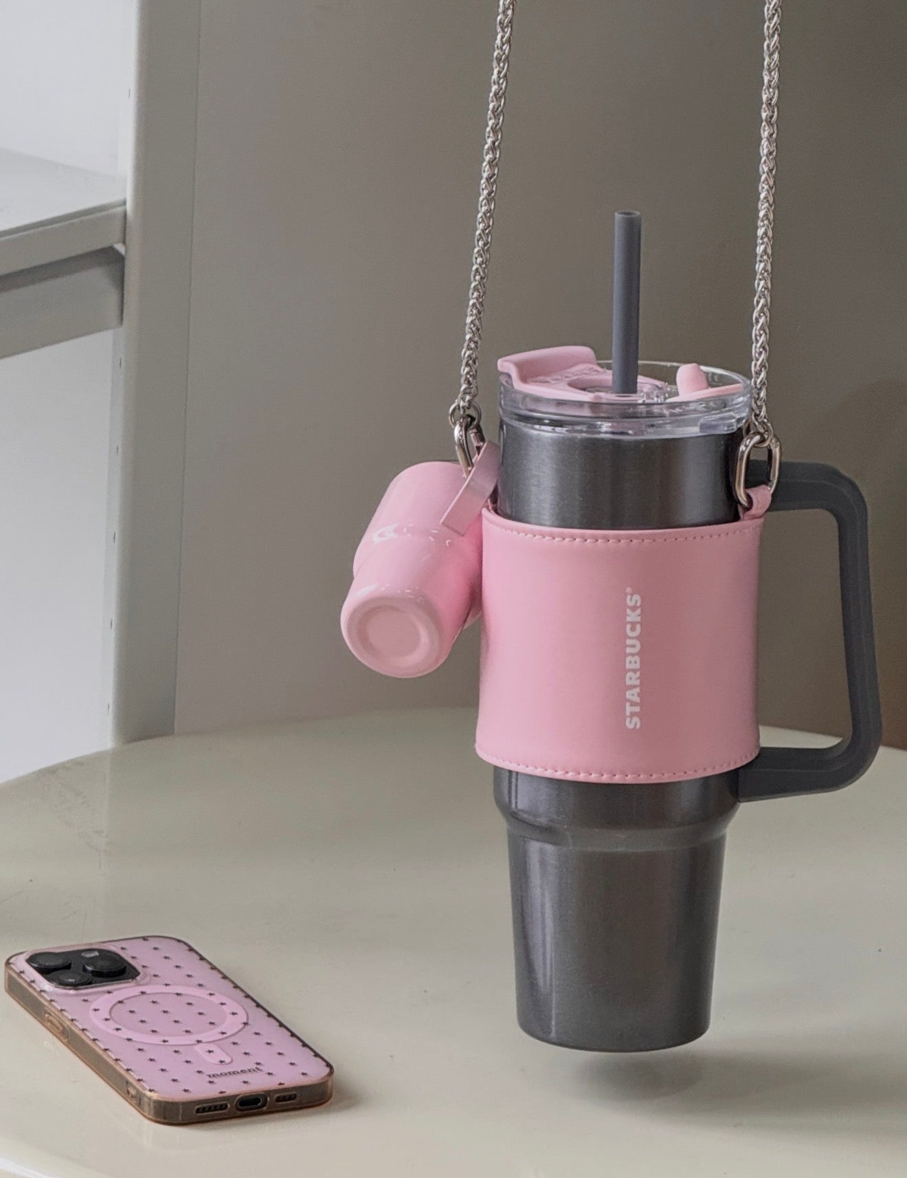 Starbucks BalletRock Grey Tumblr with Mini Tumblr