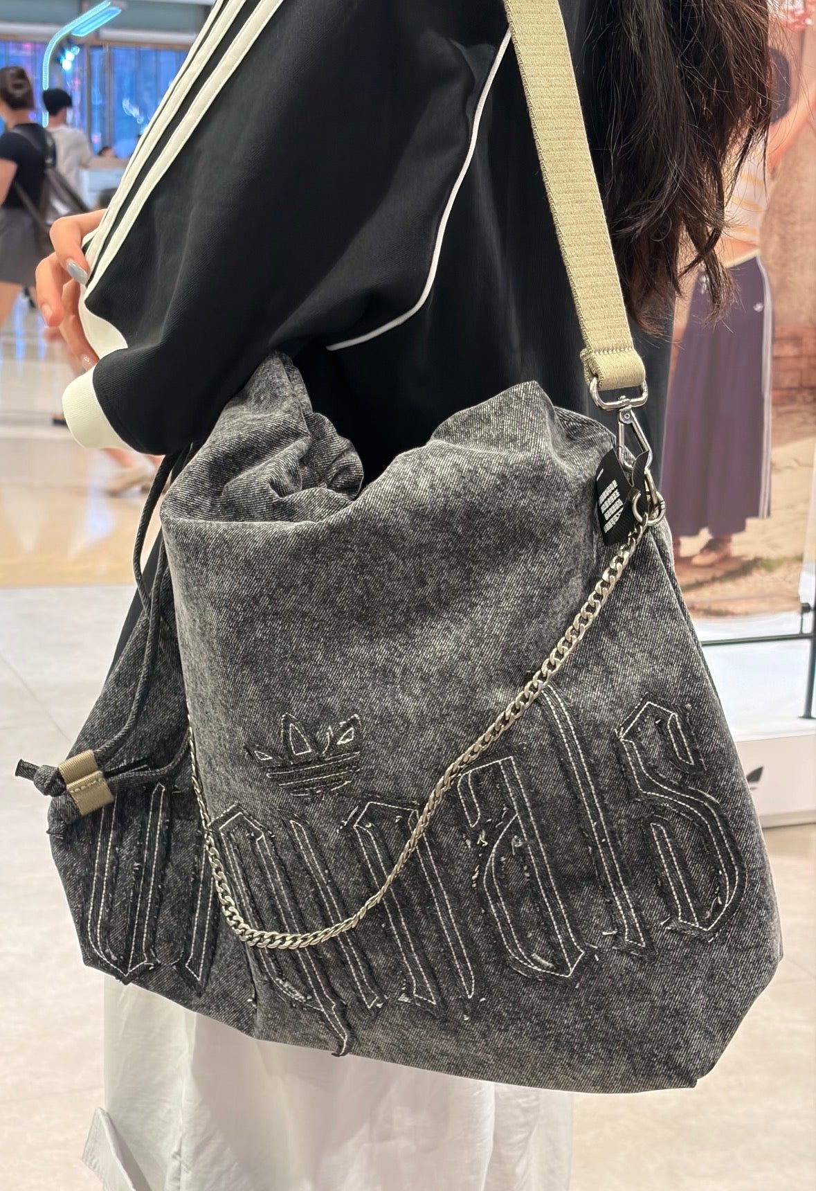 Adidas Denim Trash Bag