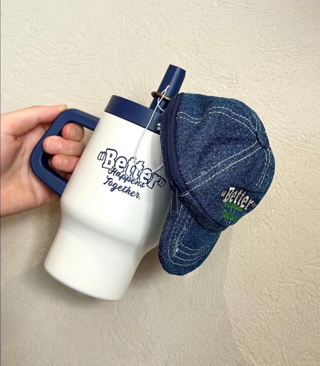 Starbucks Denim Straw Tumblr with Lanyard