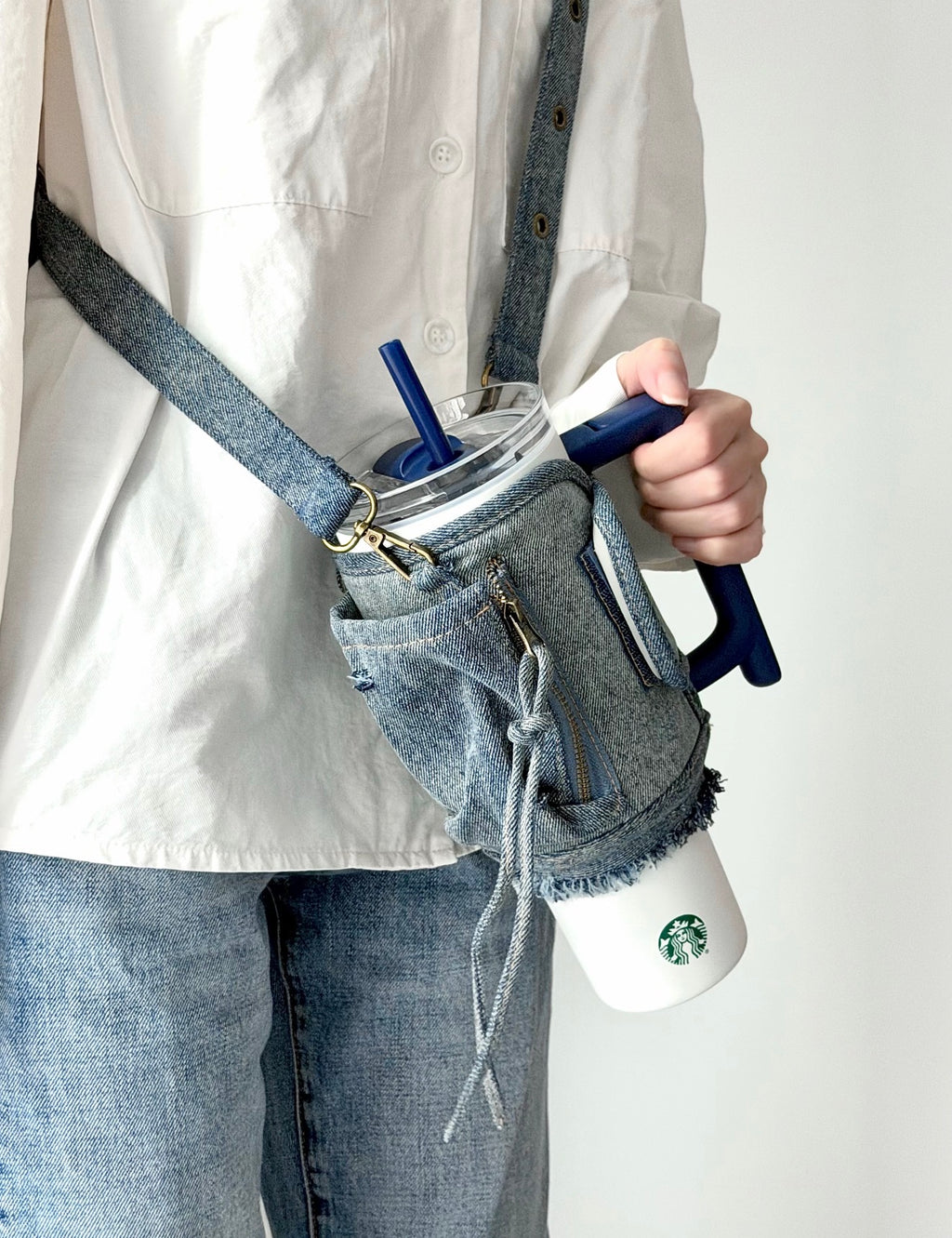Starbucks Denim Bag Tumblr