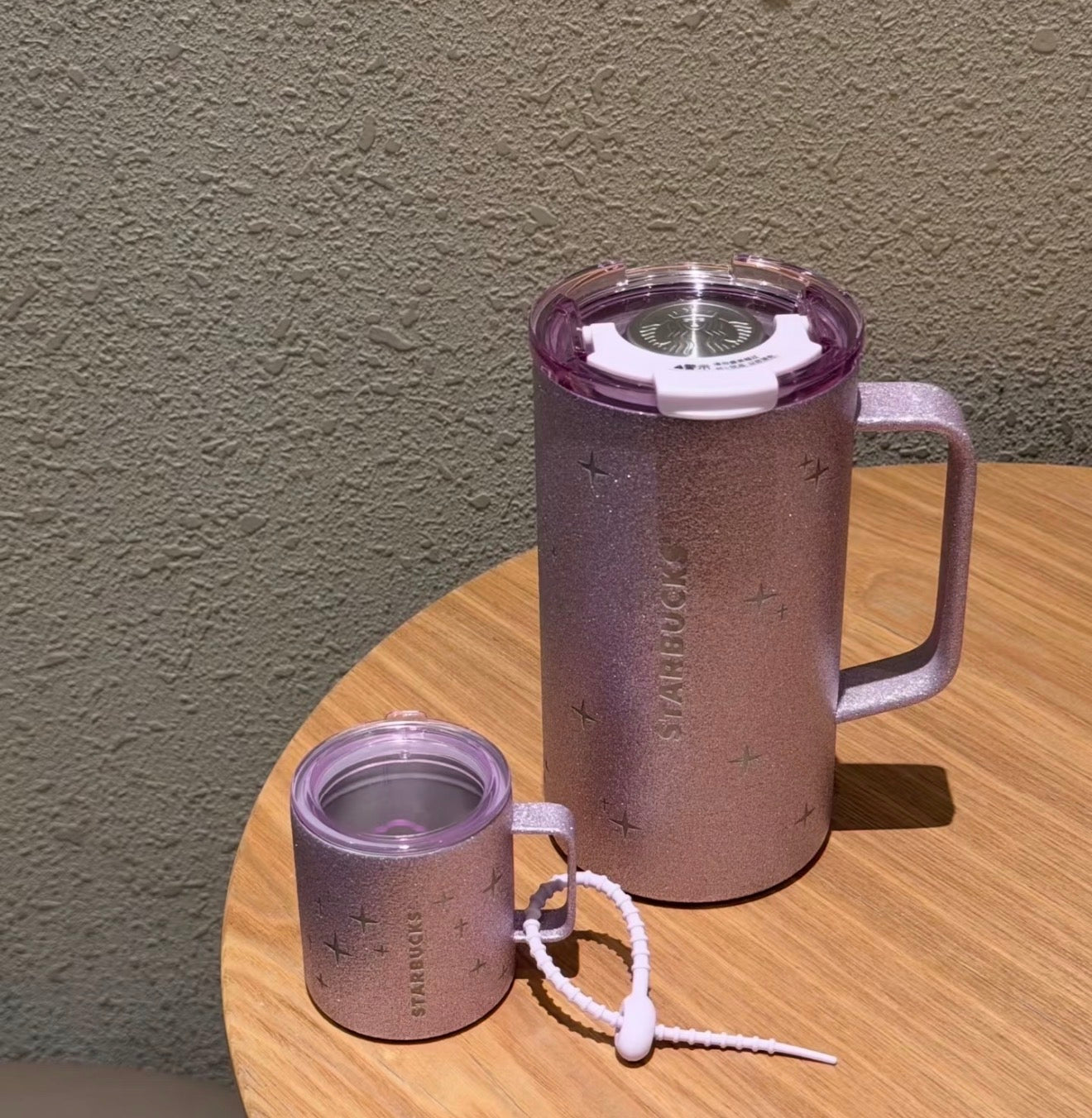 Starbucks Galaxy Glitter Twin Thermos Mug
