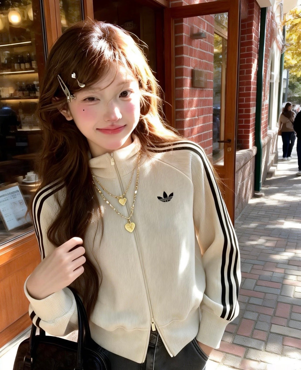 Adidas Jacket Loose Fit White