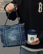 Starbucks Denim Tumblr Cup with Bag