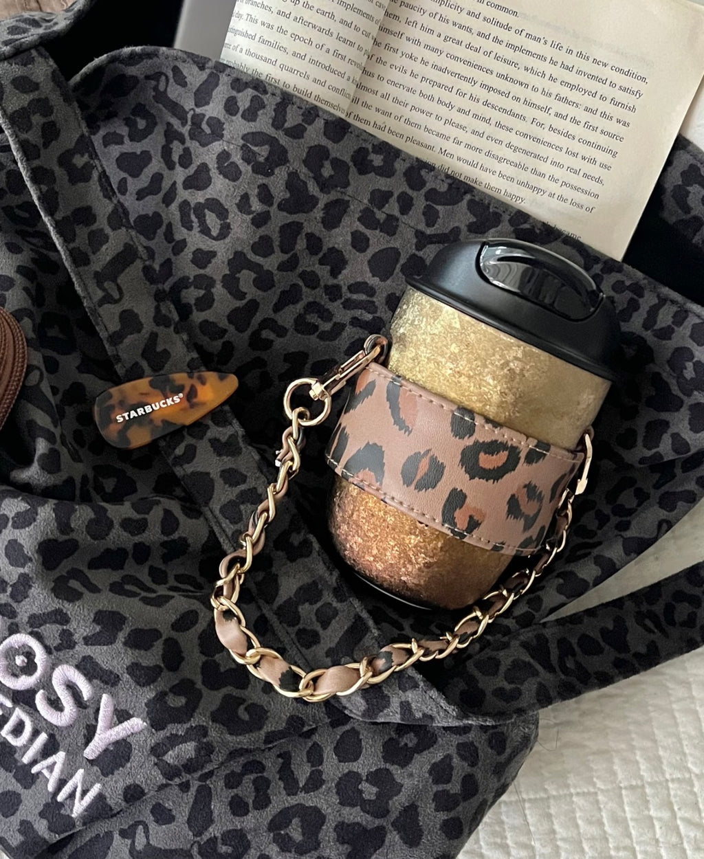 Starbucks Leopard Bling Chubby Tumblr