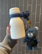 Starbucks Denim Milk Tumblr with Bear