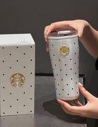 Starbucks x Polka Dots Gold Stamp Tumblr