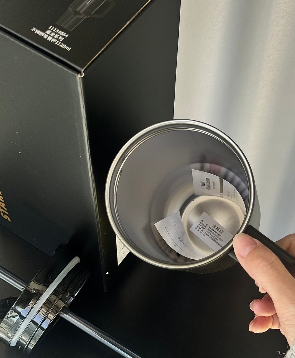 Starbucks For Him Matte Black Side Handle