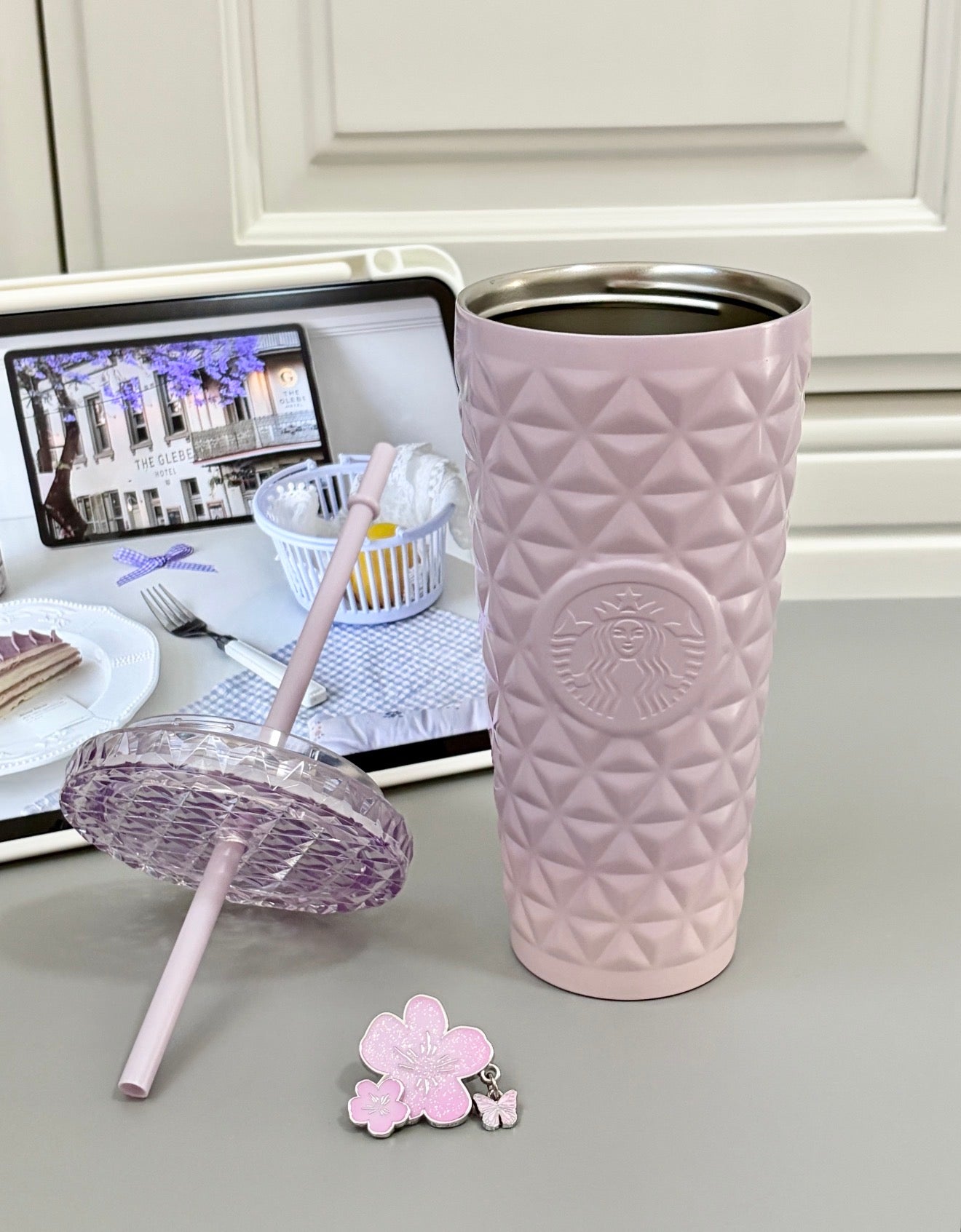 Starbucks Sakura Purple Diamond Flask