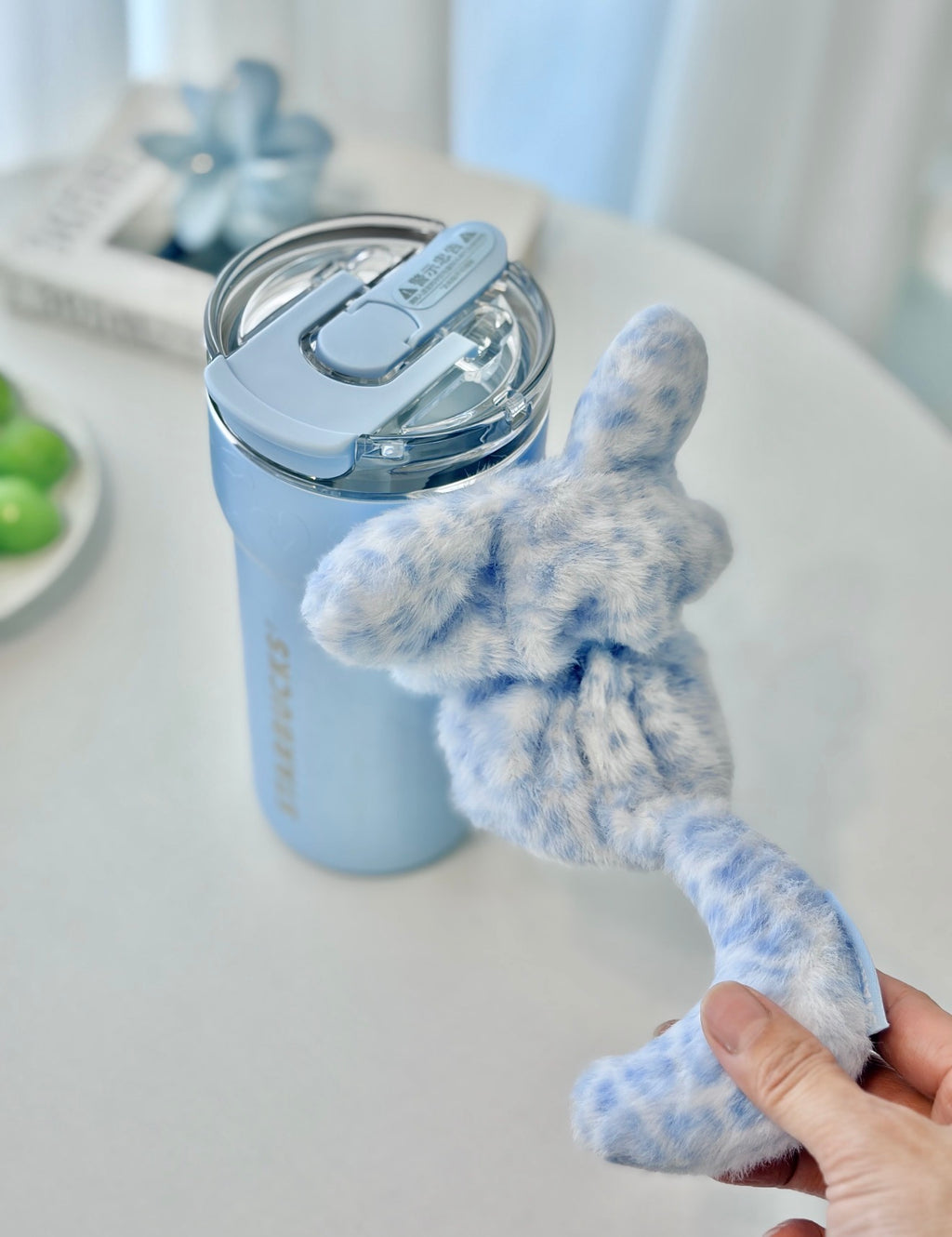 Starbucks Leopard Blue Tumblr