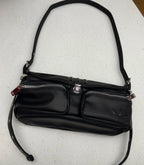 Adidas Black Leather Shoulder Bag