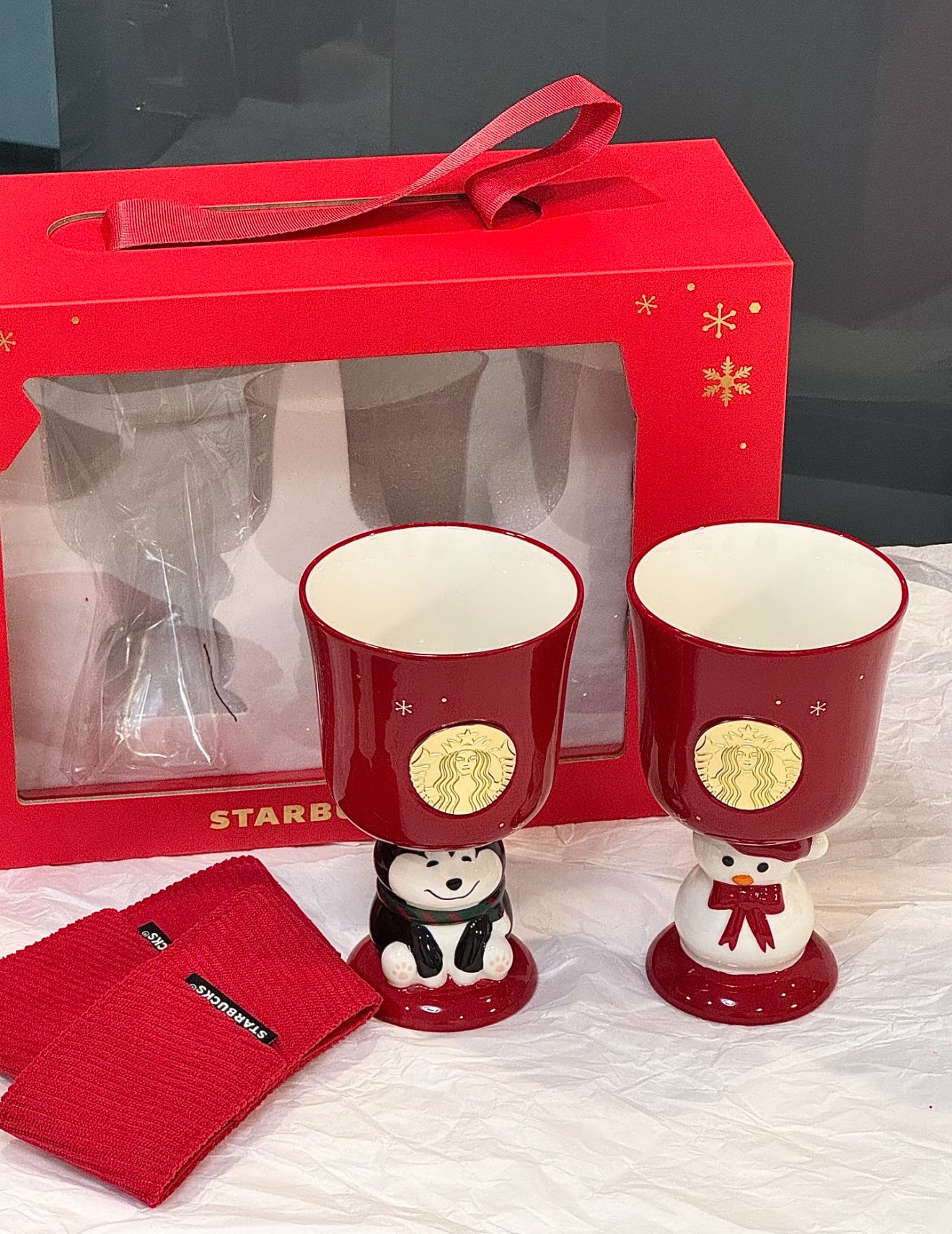 Starbucks Christmas Twin Mug Cup