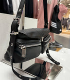 Adidas Black Leather Shoulder Bag