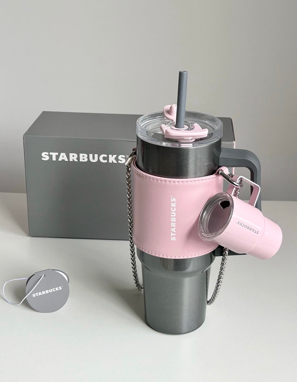 Starbucks BalletRock Grey Tumblr with Mini Tumblr